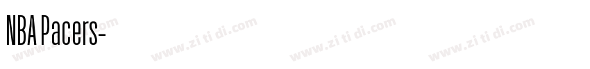 NBA Pacers字体转换